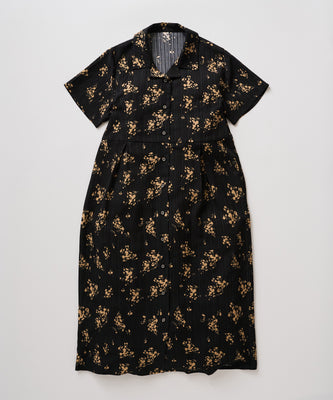 【予約】リラックスフローラル シャツワンピース/RELAX FLORAL SHIRT DRESS