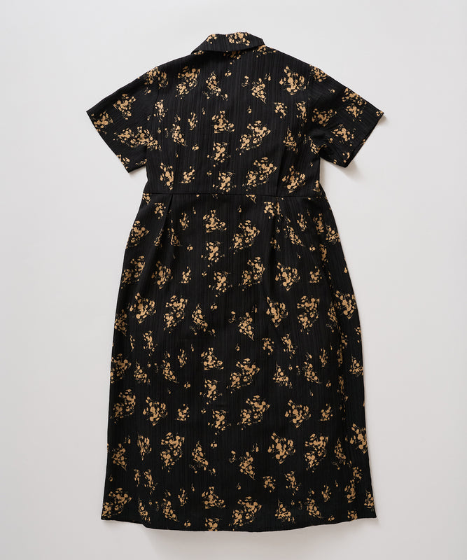 【予約】リラックスフローラル シャツワンピース/RELAX FLORAL SHIRT DRESS