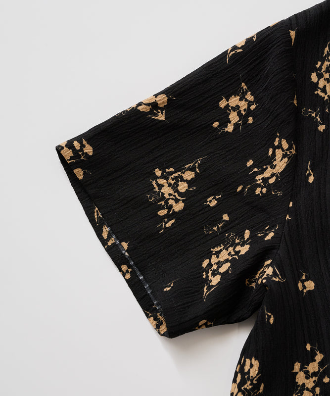 【予約】リラックスフローラル シャツワンピース/RELAX FLORAL SHIRT DRESS