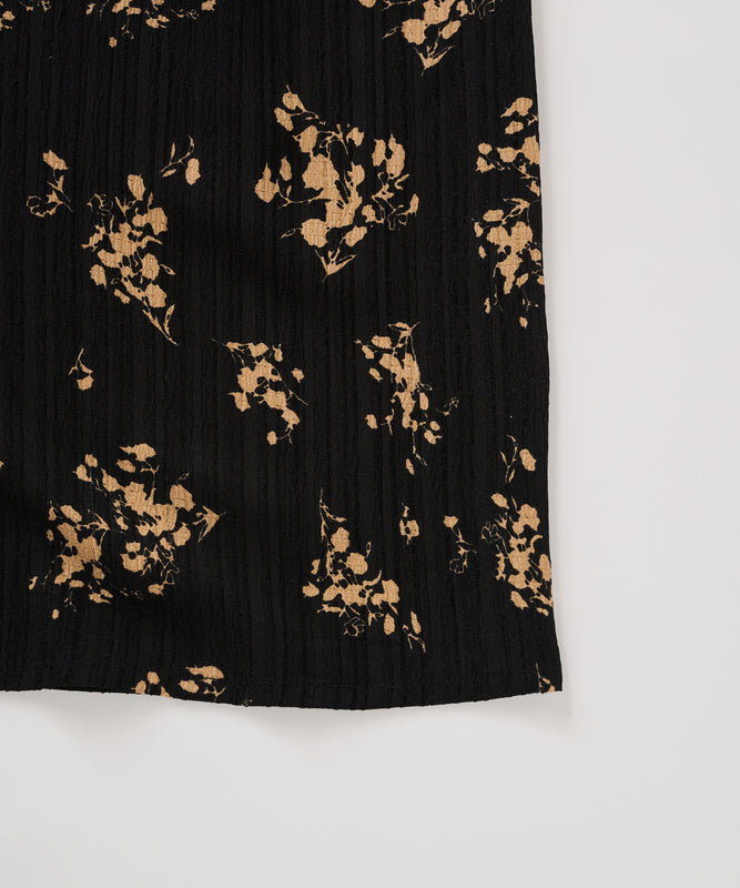 【予約】リラックスフローラル シャツワンピース/RELAX FLORAL SHIRT DRESS