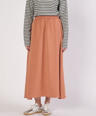 バックサテンユーティリティフレアスカート/BACK SATIN UTILITY FLARE SKIRT