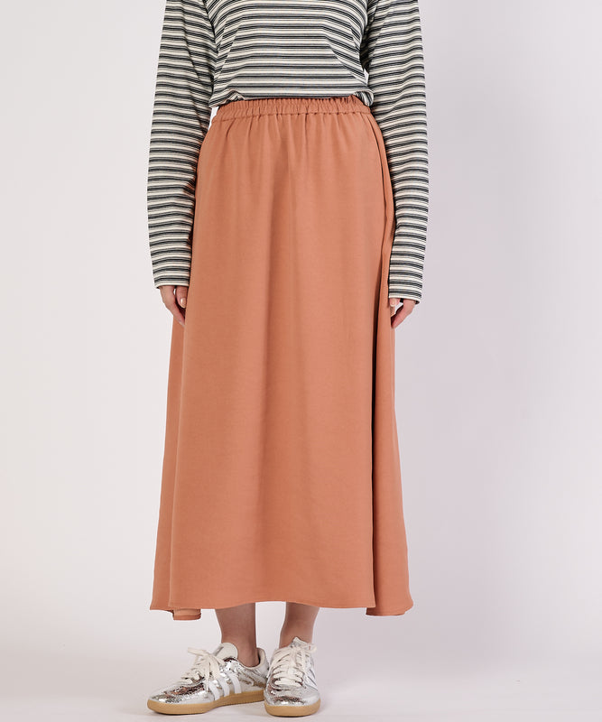 バックサテンユーティリティフレアスカート/BACK SATIN UTILITY FLARE SKIRT
