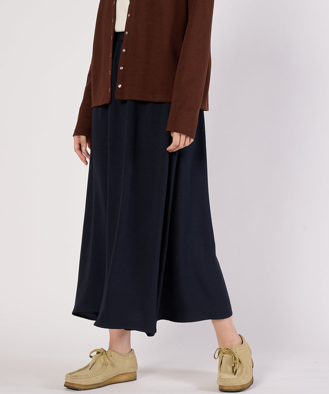 バックサテンユーティリティフレアスカート/BACK SATIN UTILITY FLARE SKIRT