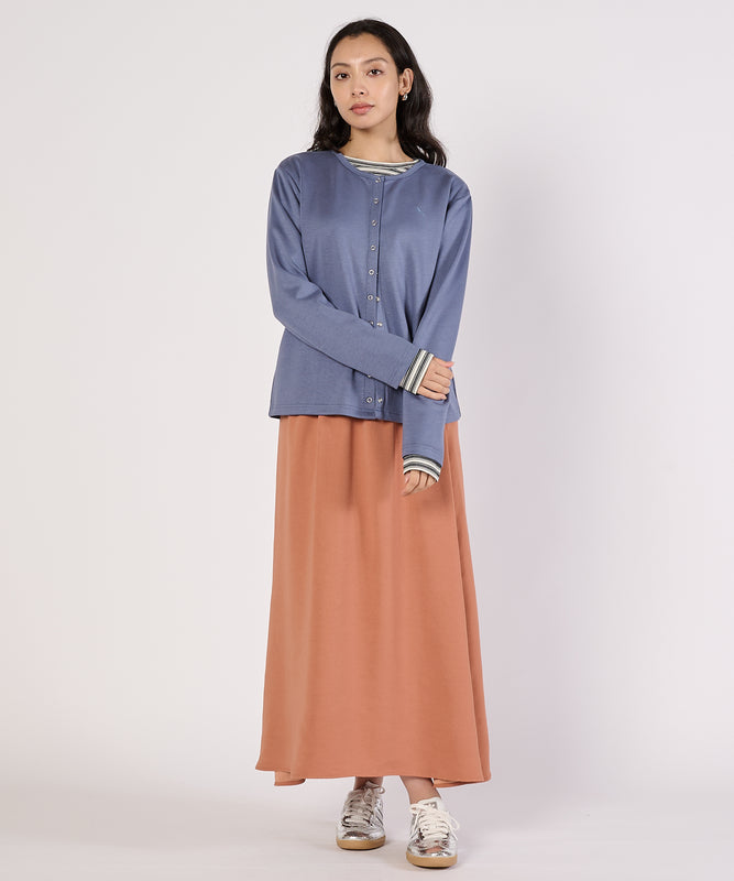 バックサテンユーティリティフレアスカート/BACK SATIN UTILITY FLARE SKIRT