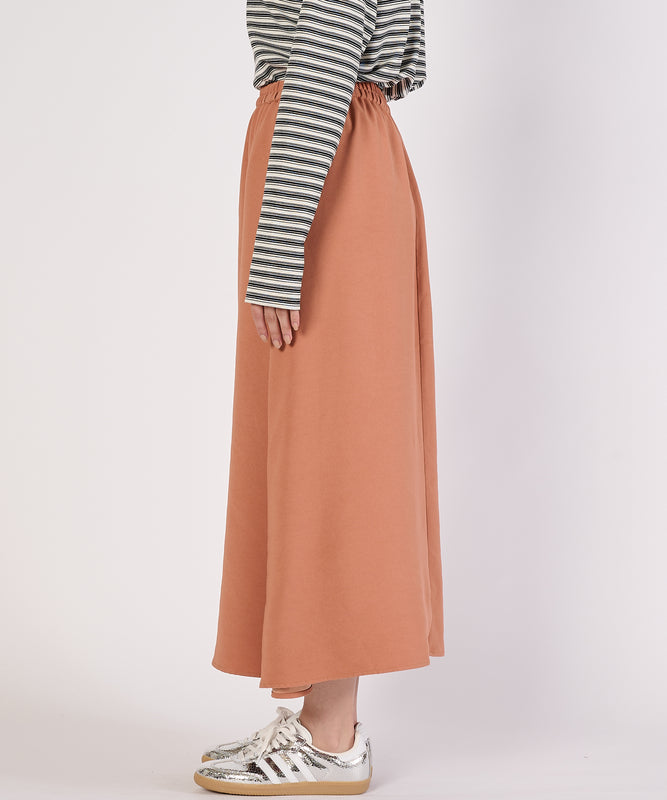 バックサテンユーティリティフレアスカート/BACK SATIN UTILITY FLARE SKIRT