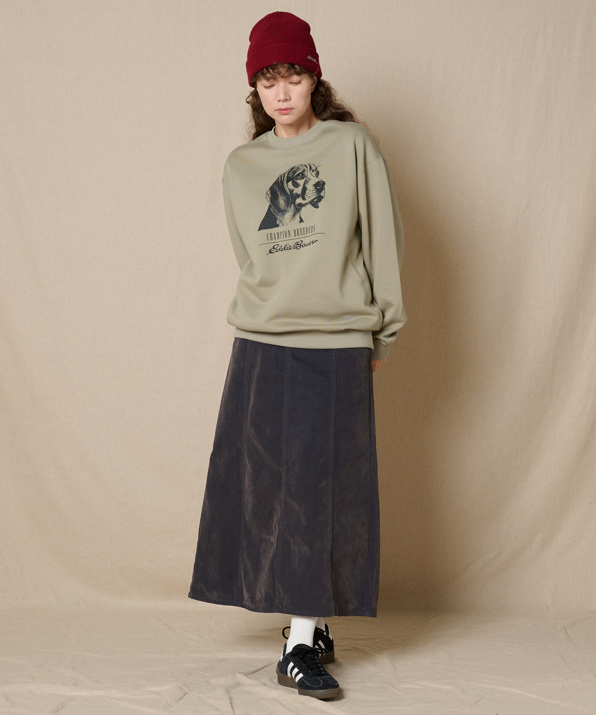 【通常配送】ブラッシュドデニムスカート/BRUSHED DENIM SKIRT
