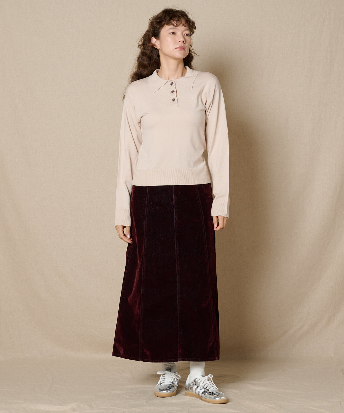 【通常配送】ブラッシュドデニムスカート/BRUSHED DENIM SKIRT