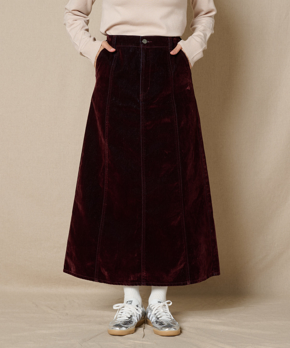 【通常配送】ブラッシュドデニムスカート/BRUSHED DENIM SKIRT
