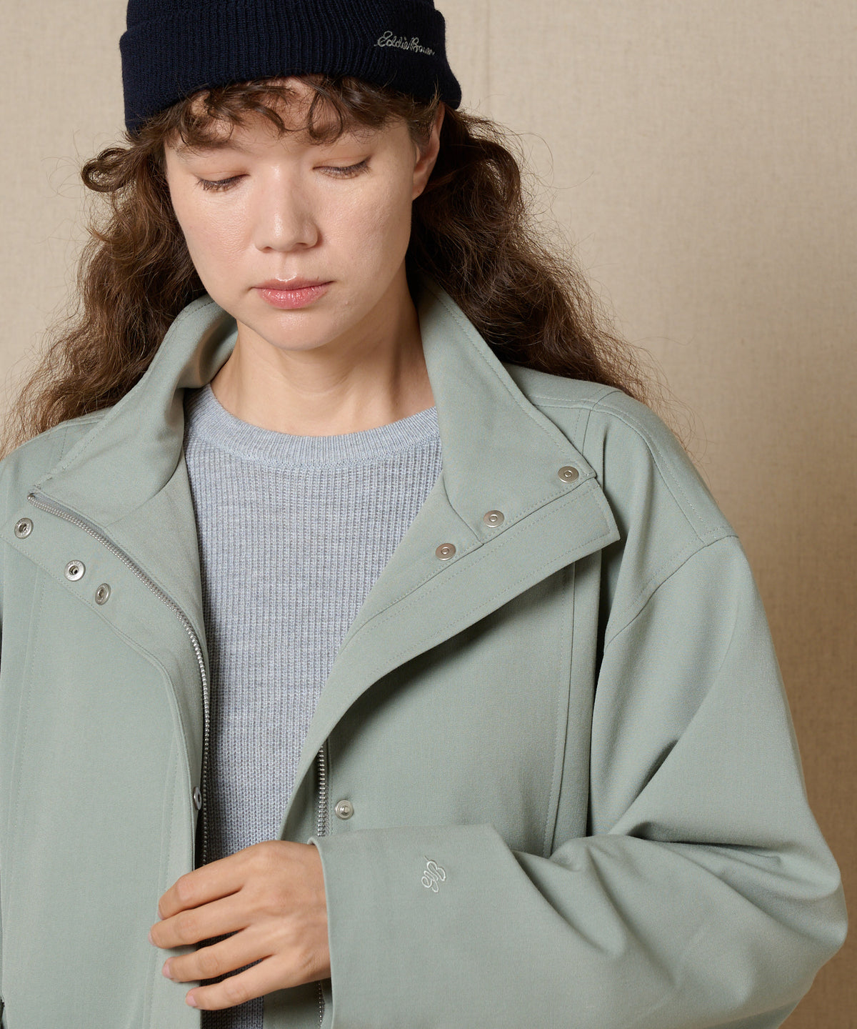 【通常配送】スタンドカラークリーンジャケット/STAND COLLAR CLEAN JACKET