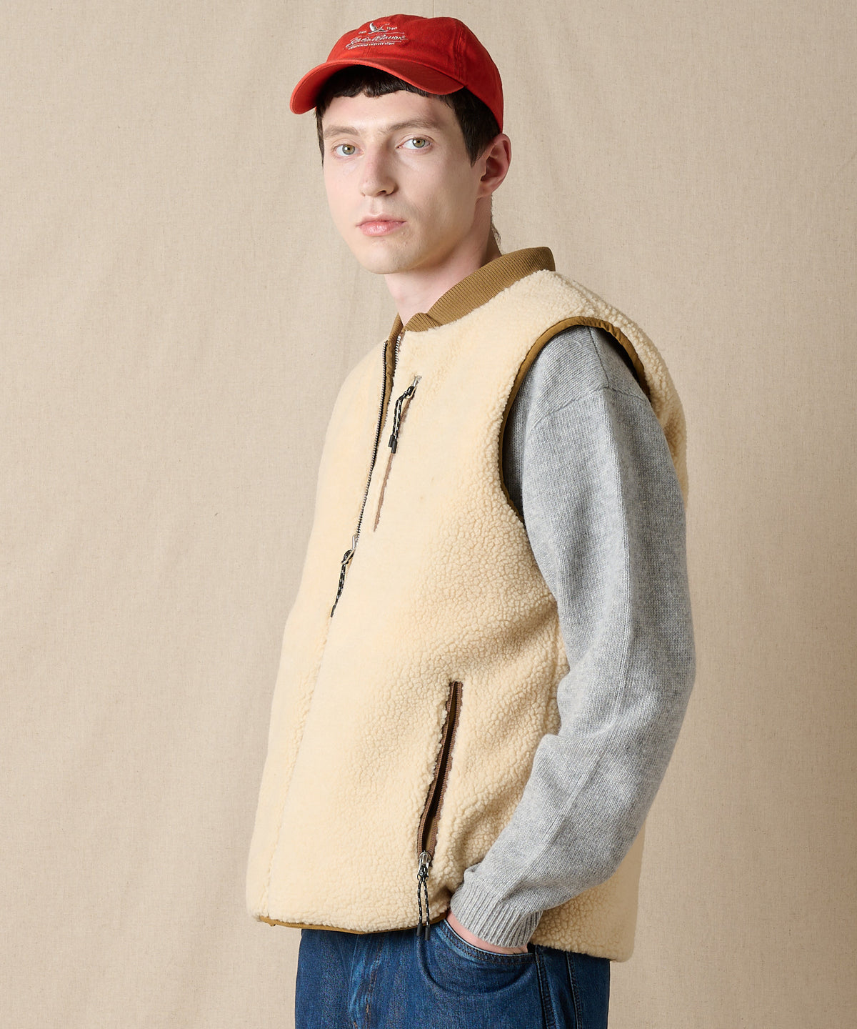 EB×TAION リバーシブルダウンボアベスト/EB×TAION REVERSIBLE DOWN BOA VEST