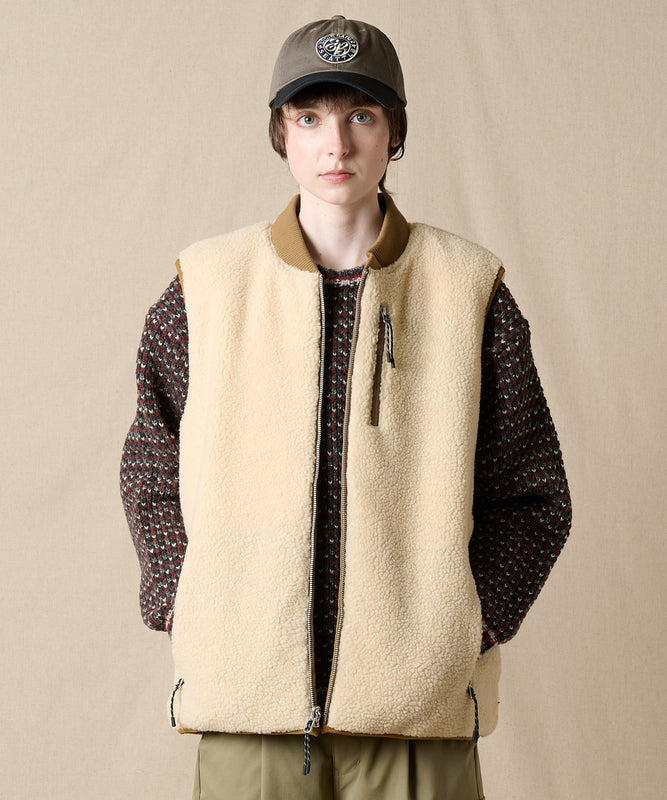 EB×TAION リバーシブルダウンボアベスト/EB×TAION REVERSIBLE DOWN BOA VEST