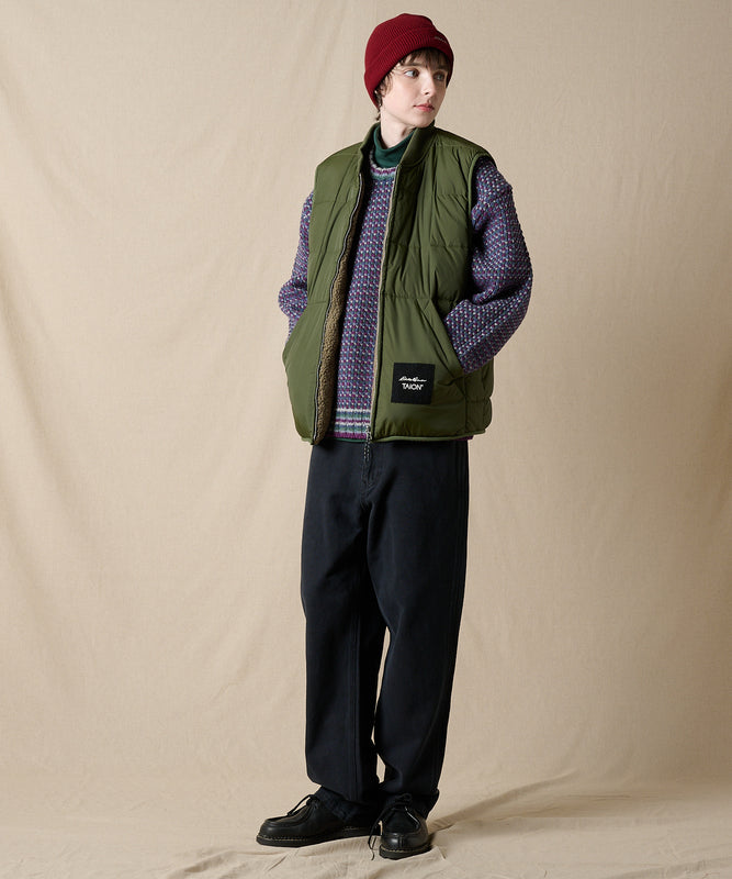 EB×TAION リバーシブルダウンボアベスト/EB×TAION REVERSIBLE DOWN BOA VEST