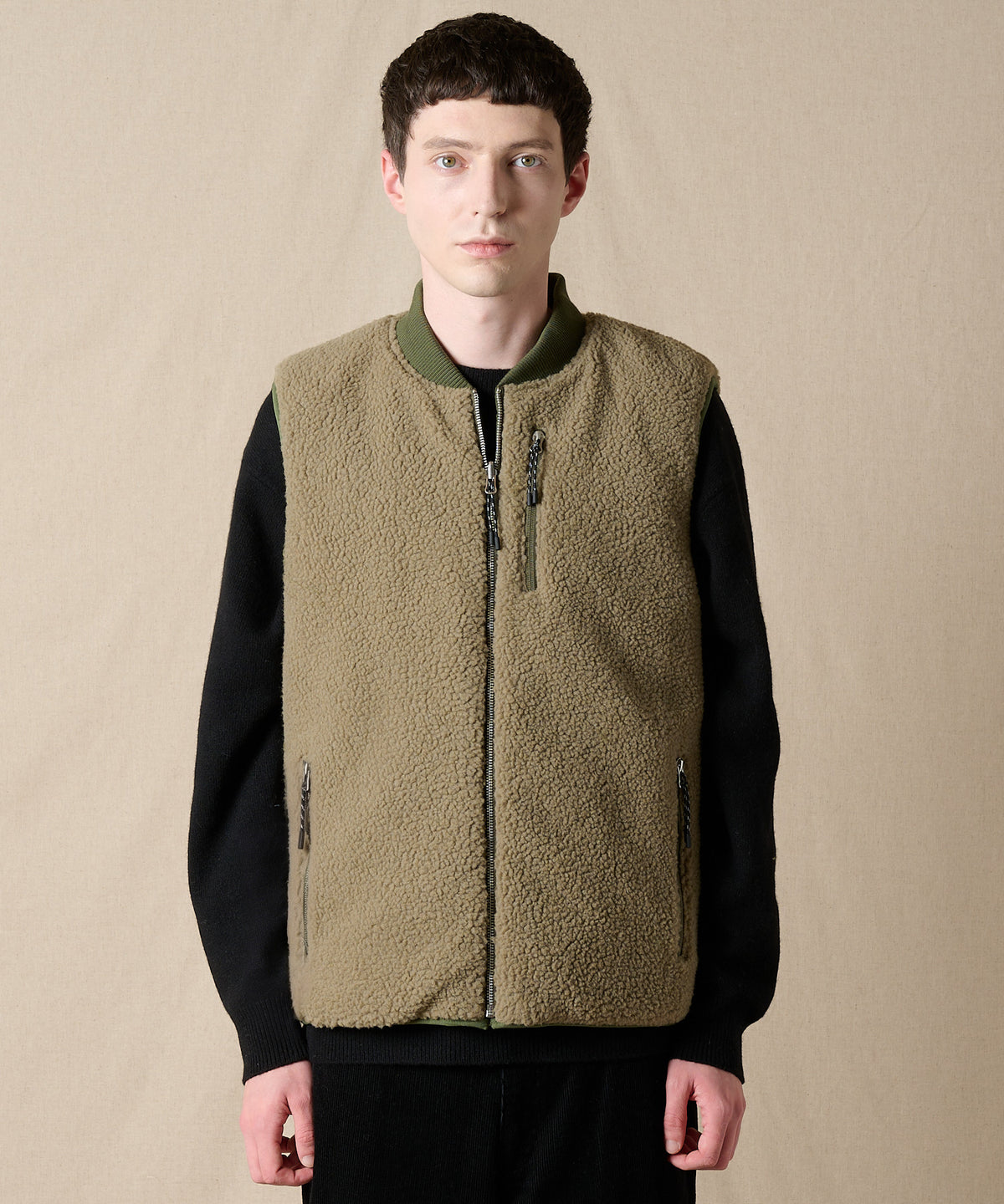 EB×TAION リバーシブルダウンボアベスト/EB×TAION REVERSIBLE DOWN BOA VEST