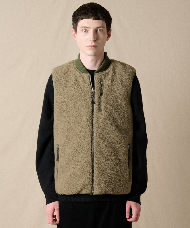 EB×TAION リバーシブルダウンボアベスト/EB×TAION REVERSIBLE DOWN BOA VEST