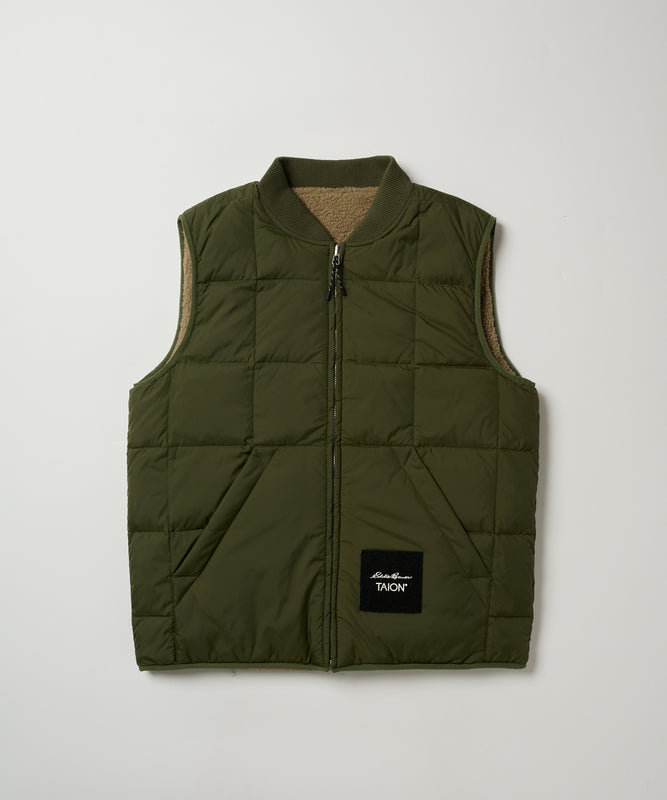 EB×TAION リバーシブルダウンボアベスト/EB×TAION REVERSIBLE DOWN BOA VEST