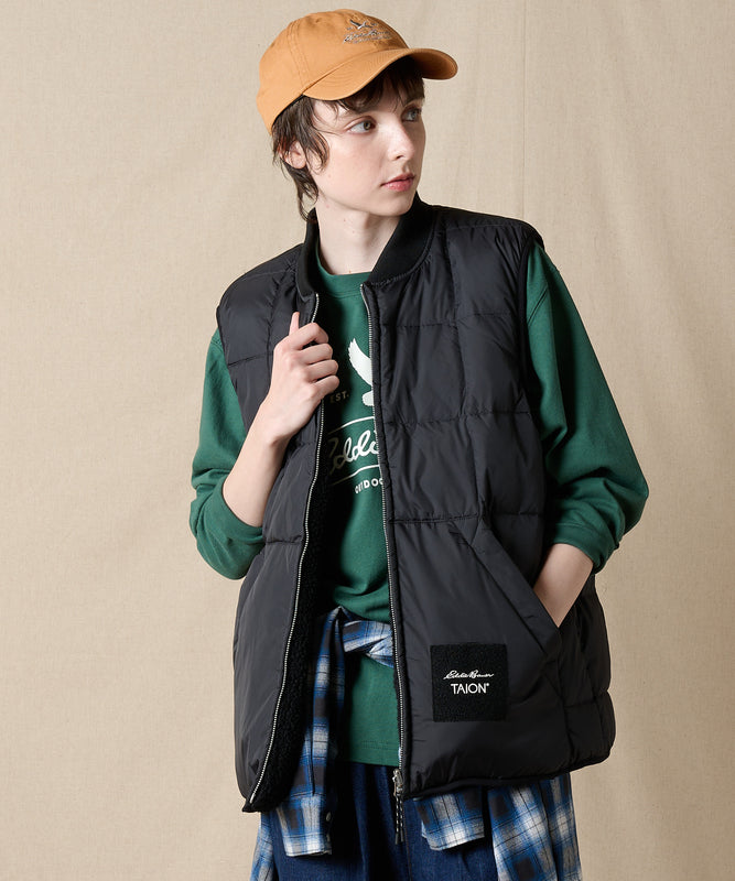 EB×TAION リバーシブルダウンボアベスト/EB×TAION REVERSIBLE DOWN BOA VEST