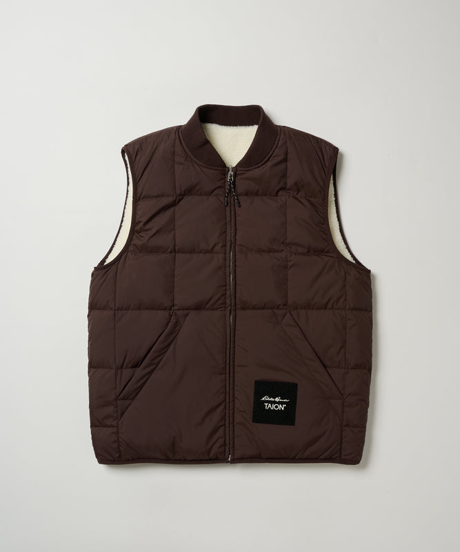 EB×TAION リバーシブルダウンボアベスト/EB×TAION REVERSIBLE DOWN BOA VEST