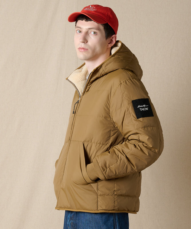 EB×TAION リバーシブルダウンボアパーカー/EB×TAION REVERSIBLE DOWN BOA PARKA