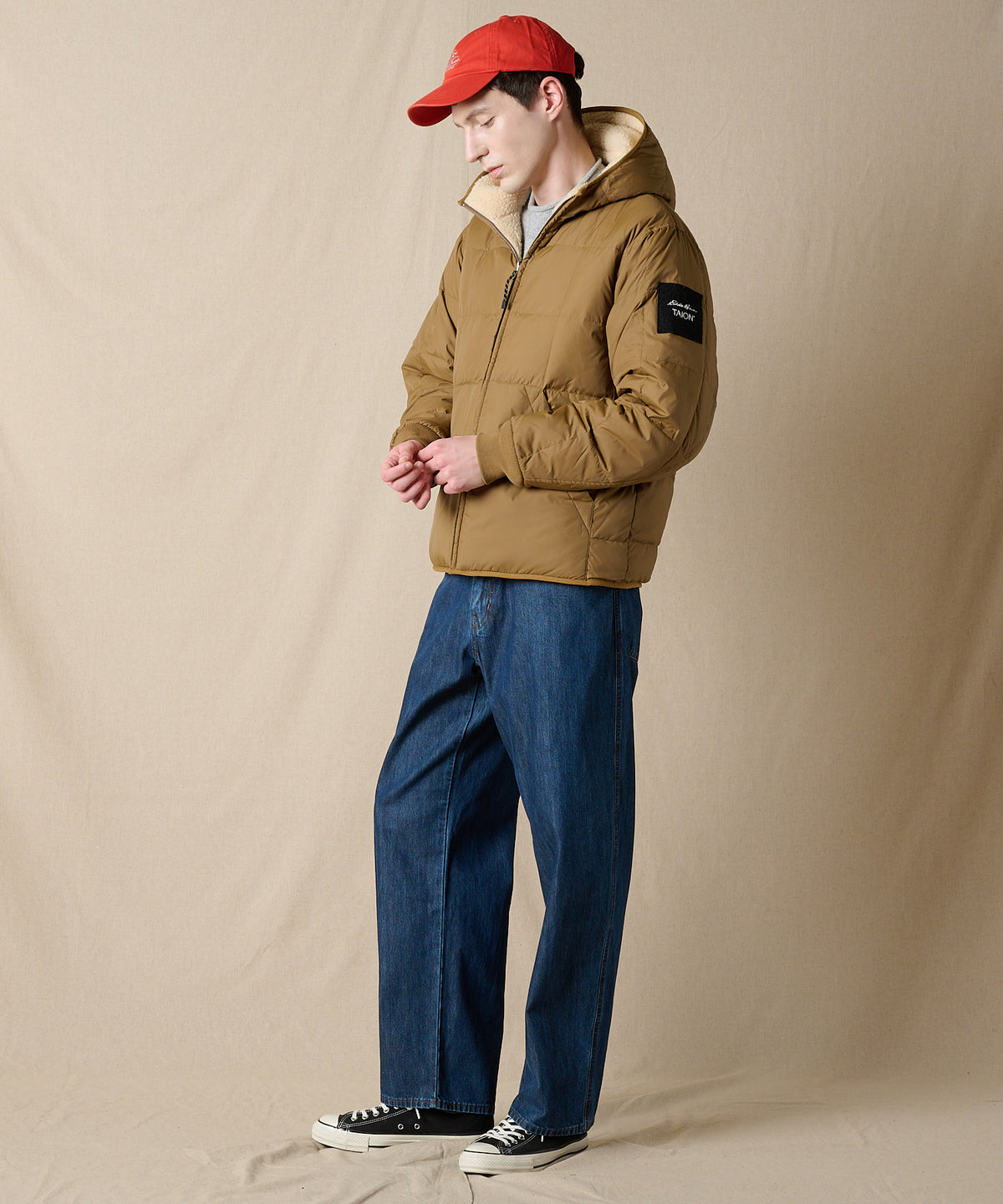 EB×TAION リバーシブルダウンボアパーカー/EB×TAION REVERSIBLE DOWN BOA PARKA