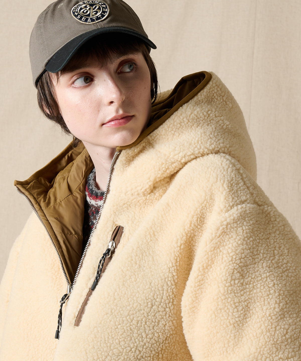 EB×TAION リバーシブルダウンボアパーカー/EB×TAION REVERSIBLE DOWN BOA PARKA