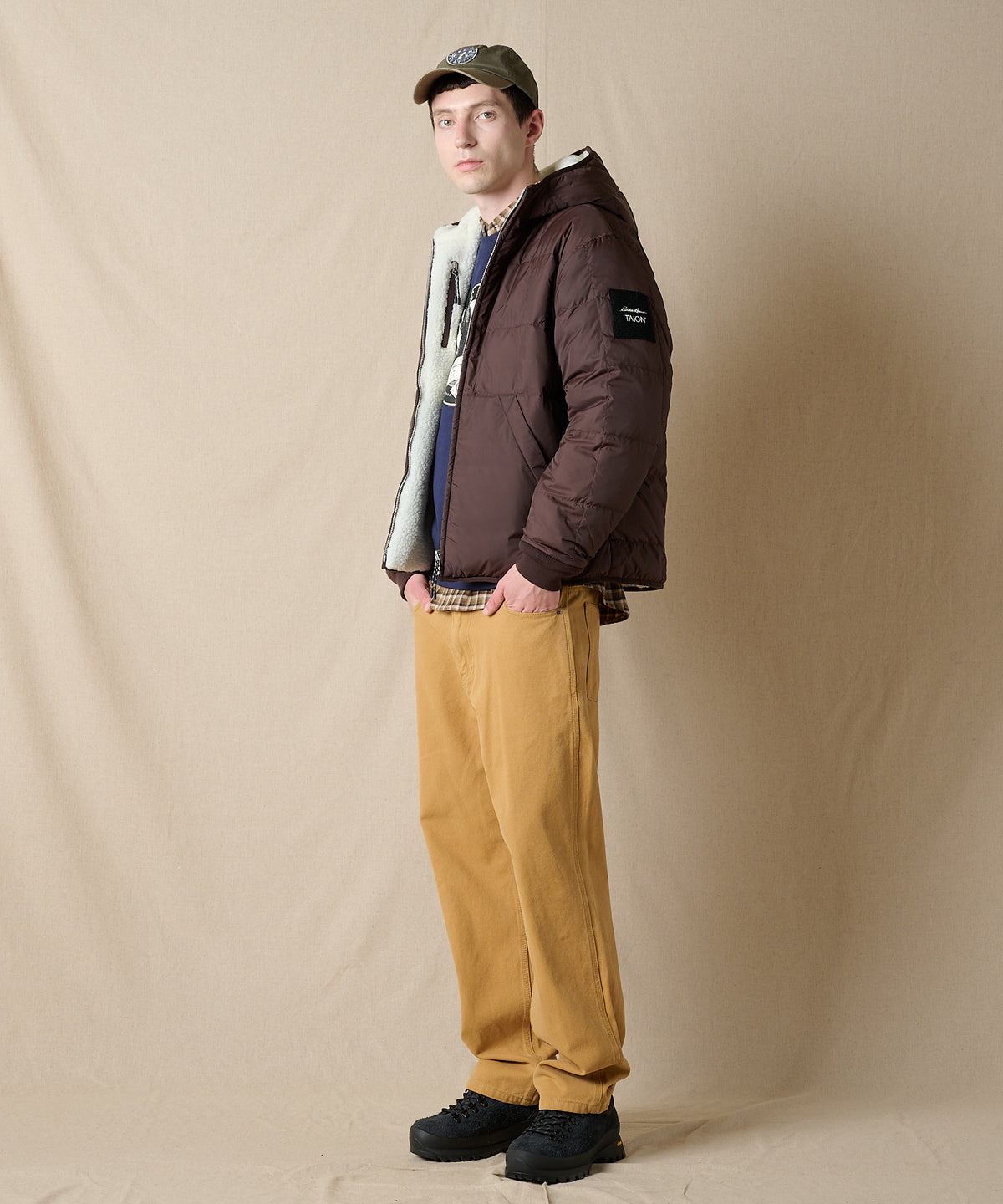 EB×TAION リバーシブルダウンボアパーカー/EB×TAION REVERSIBLE DOWN BOA PARKA