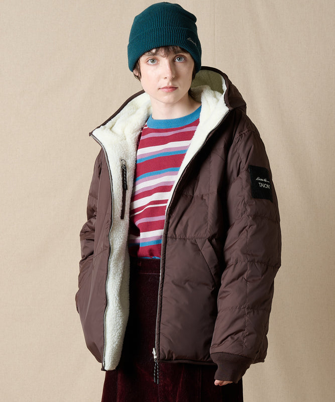 EB×TAION リバーシブルダウンボアパーカー/EB×TAION REVERSIBLE DOWN BOA PARKA