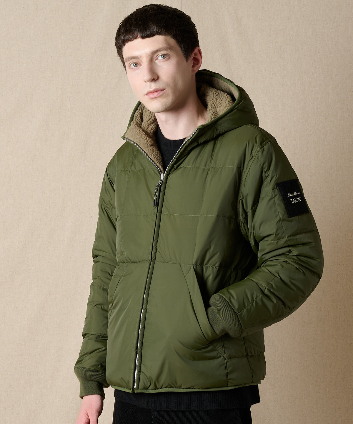 EB×TAION リバーシブルダウンボアパーカー/EB×TAION REVERSIBLE DOWN BOA PARKA