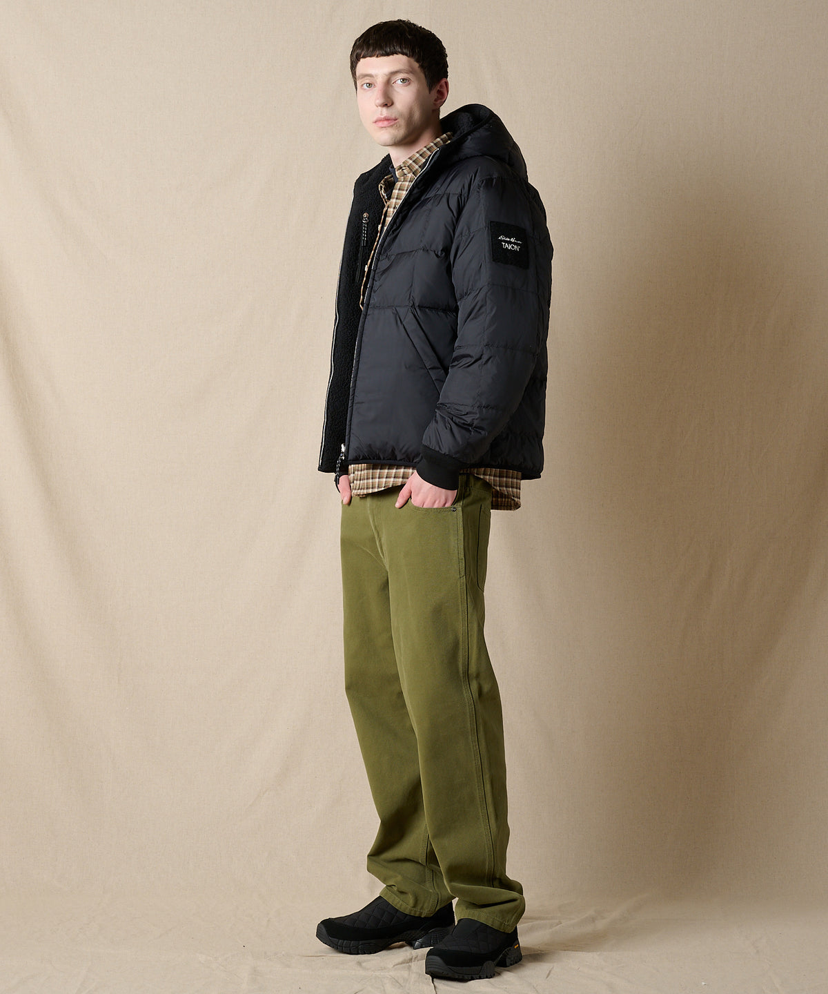 EB×TAION リバーシブルダウンボアパーカー/EB×TAION REVERSIBLE DOWN BOA PARKA