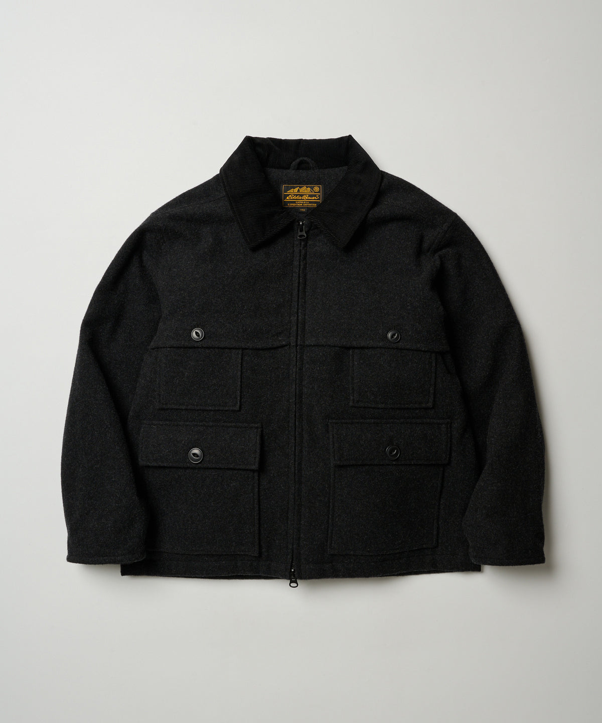 【予約】men's FUDGE×Eddie Bauer / ウール マッキーノジャケット/BISHU WOOL MACKINAW SHORT JACKET