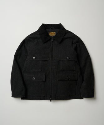 【予約】men's FUDGE×Eddie Bauer / ウール マッキーノジャケット/BISHU WOOL MACKINAW SHORT JACKET
