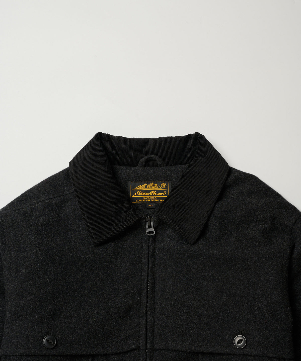 【予約】men's FUDGE×Eddie Bauer / ウール マッキーノジャケット/BISHU WOOL MACKINAW SHORT JACKET