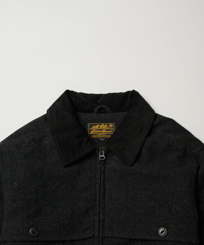 【予約】men's FUDGE×Eddie Bauer / ウール マッキーノジャケット/BISHU WOOL MACKINAW SHORT JACKET