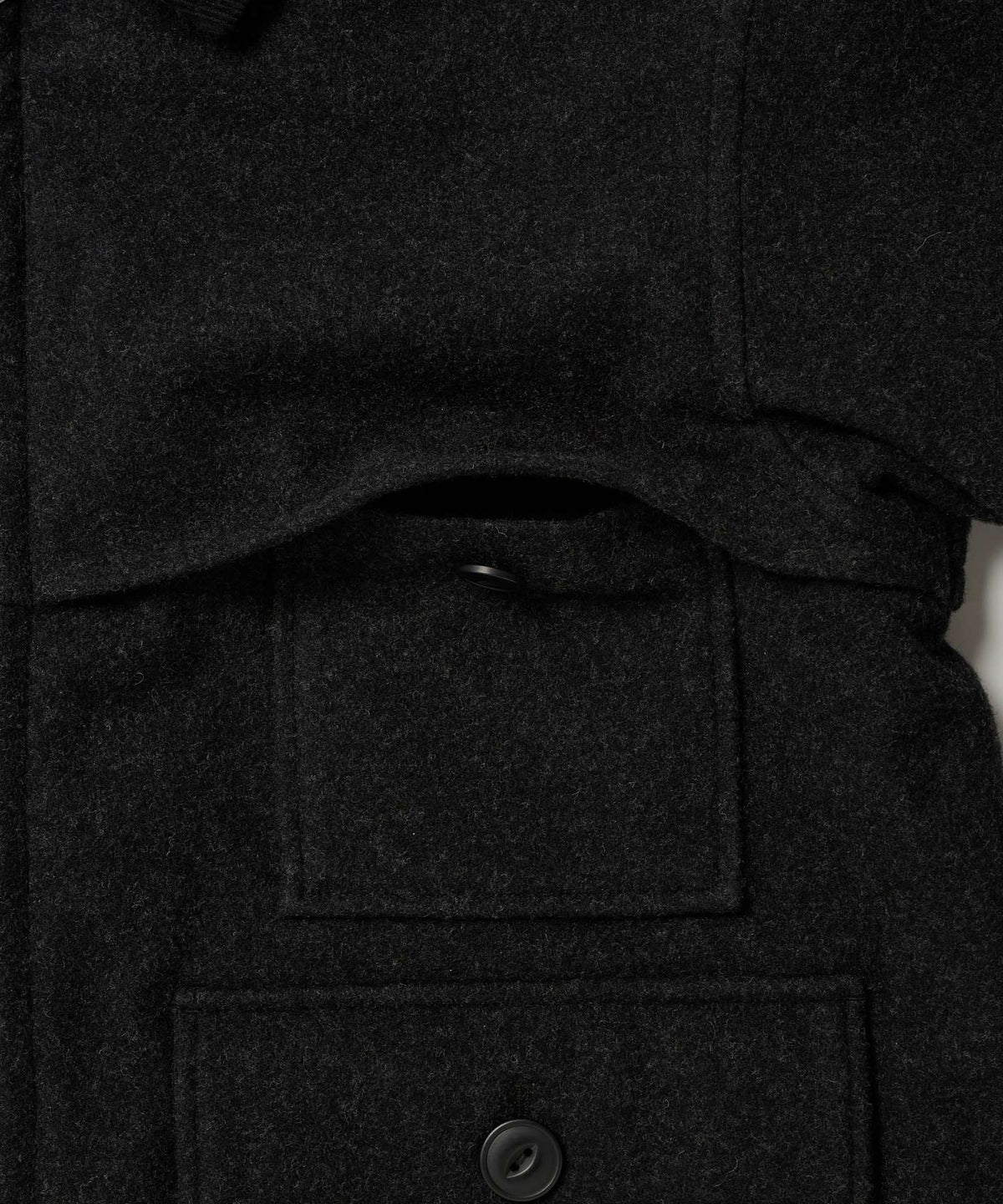 【予約】men's FUDGE×Eddie Bauer / ウール マッキーノジャケット/BISHU WOOL MACKINAW SHORT JACKET