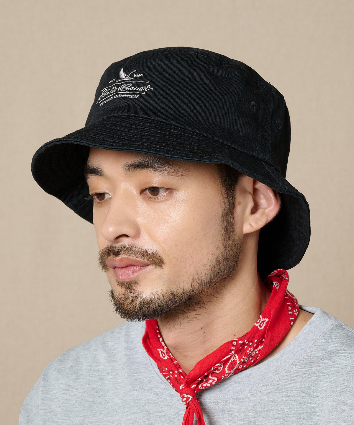 【通常配送】クラシックロゴツイルバケットハット/CLASSIC LOGO TWILL BUCKET HAT