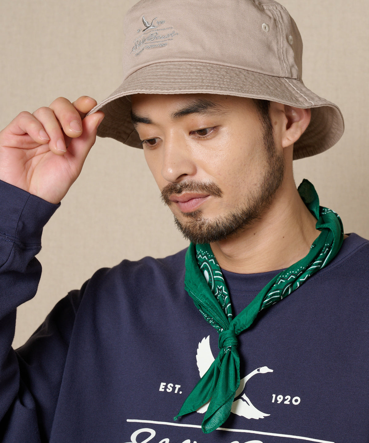 クラシックロゴプリント長袖Tシャツ/CLASSIC LOGO PRINT L/S TEE