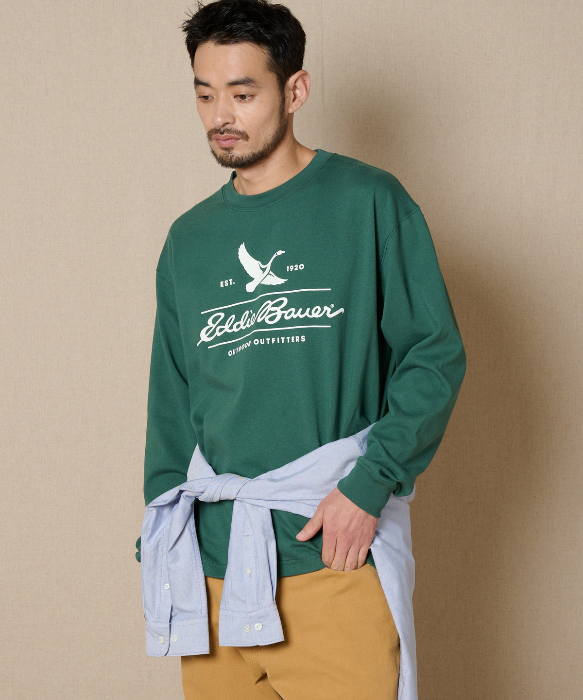 クラシックロゴプリント長袖Tシャツ/CLASSIC LOGO PRINT L/S TEE