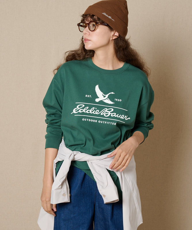 クラシックロゴプリント長袖Tシャツ/CLASSIC LOGO PRINT L/S TEE