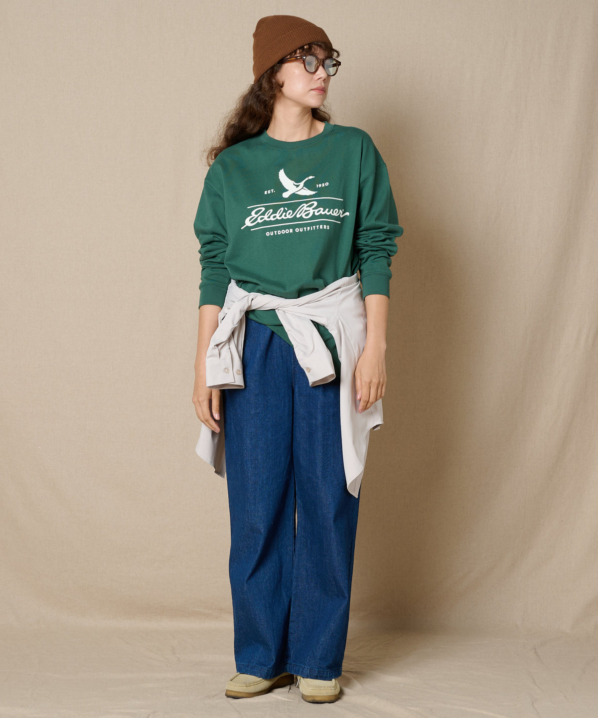 クラシックロゴプリント長袖Tシャツ/CLASSIC LOGO PRINT L/S TEE