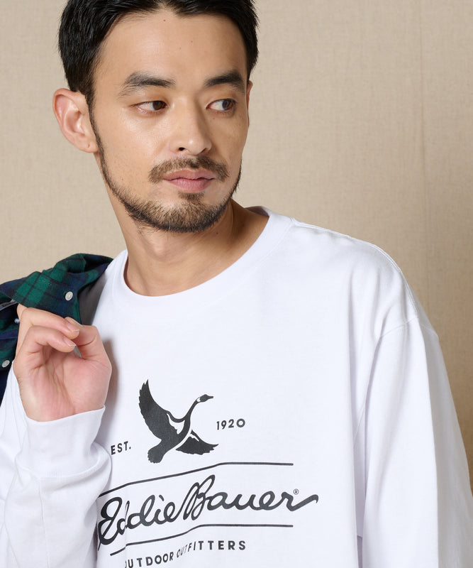 クラシックロゴプリント長袖Tシャツ/CLASSIC LOGO PRINT L/S TEE