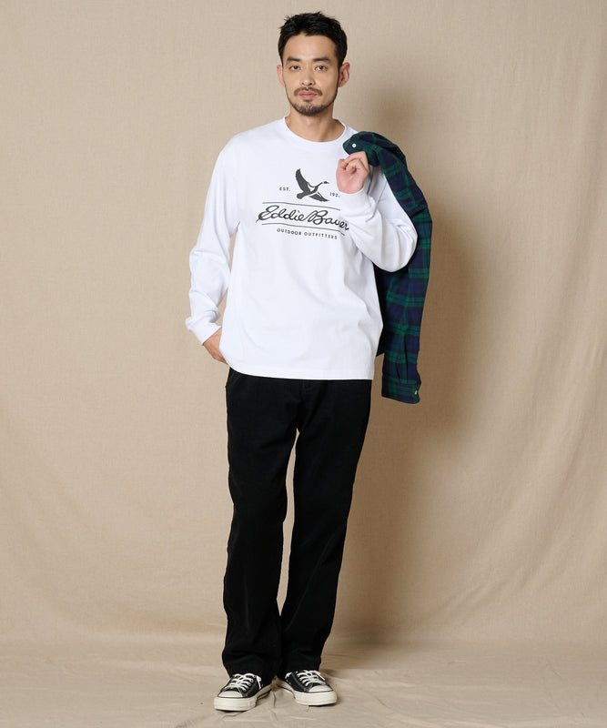 クラシックロゴプリント長袖Tシャツ/CLASSIC LOGO PRINT L/S TEE