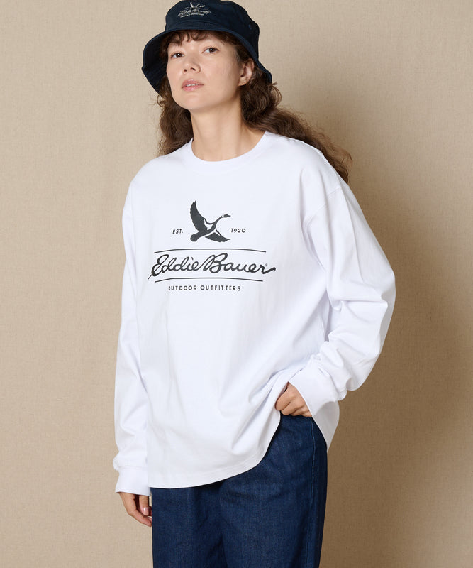 クラシックロゴプリント長袖Tシャツ/CLASSIC LOGO PRINT L/S TEE
