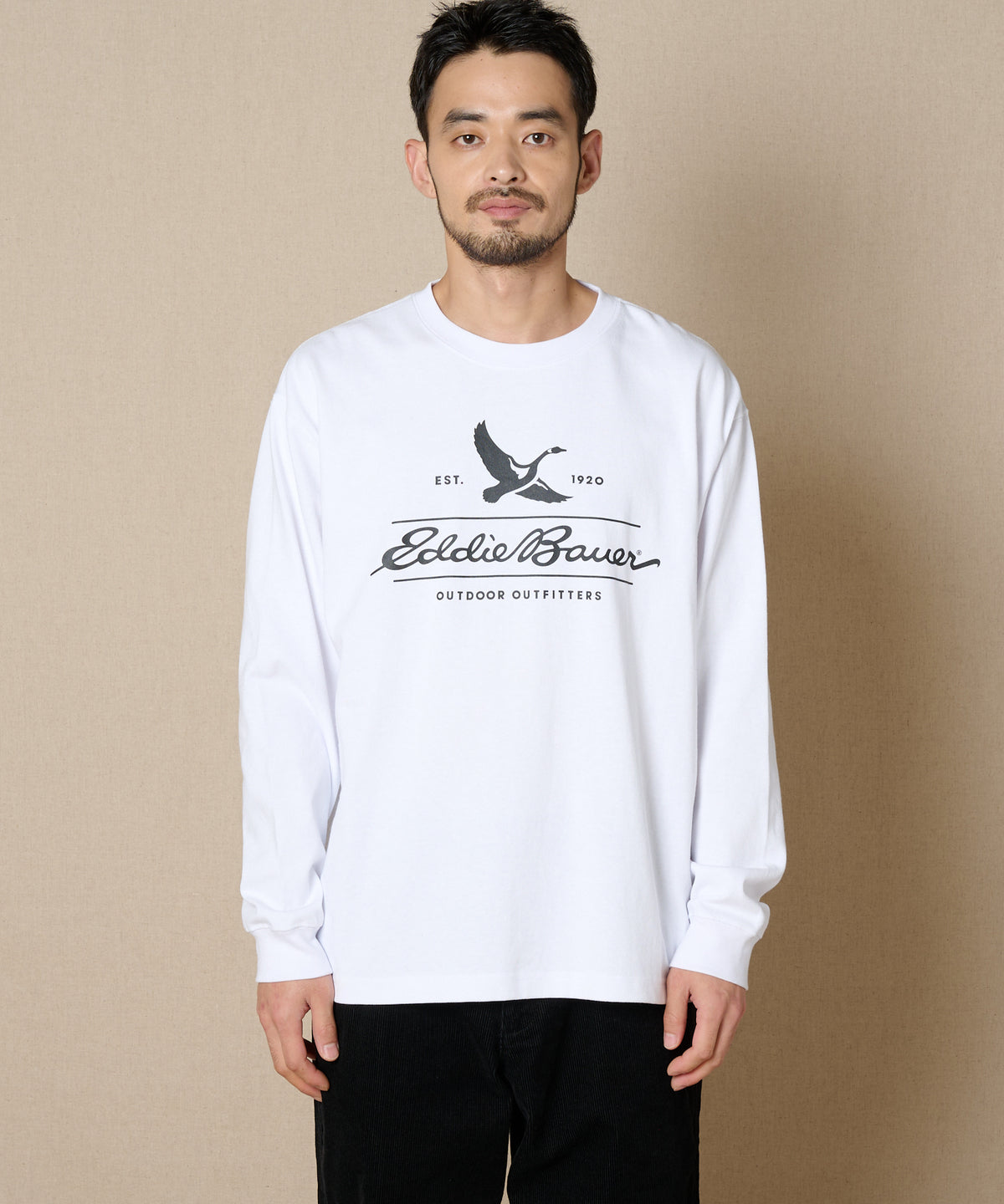 クラシックロゴプリント長袖Tシャツ/CLASSIC LOGO PRINT L/S TEE