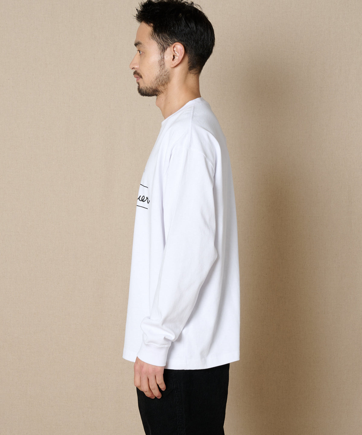 クラシックロゴプリント長袖Tシャツ/CLASSIC LOGO PRINT L/S TEE