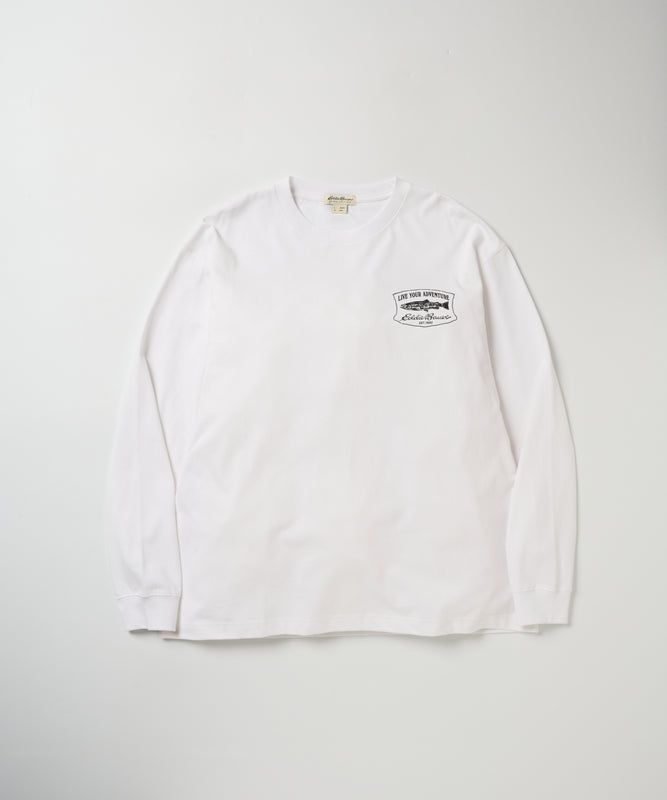 プリント長袖Tシャツ/PRINT L/S TEE