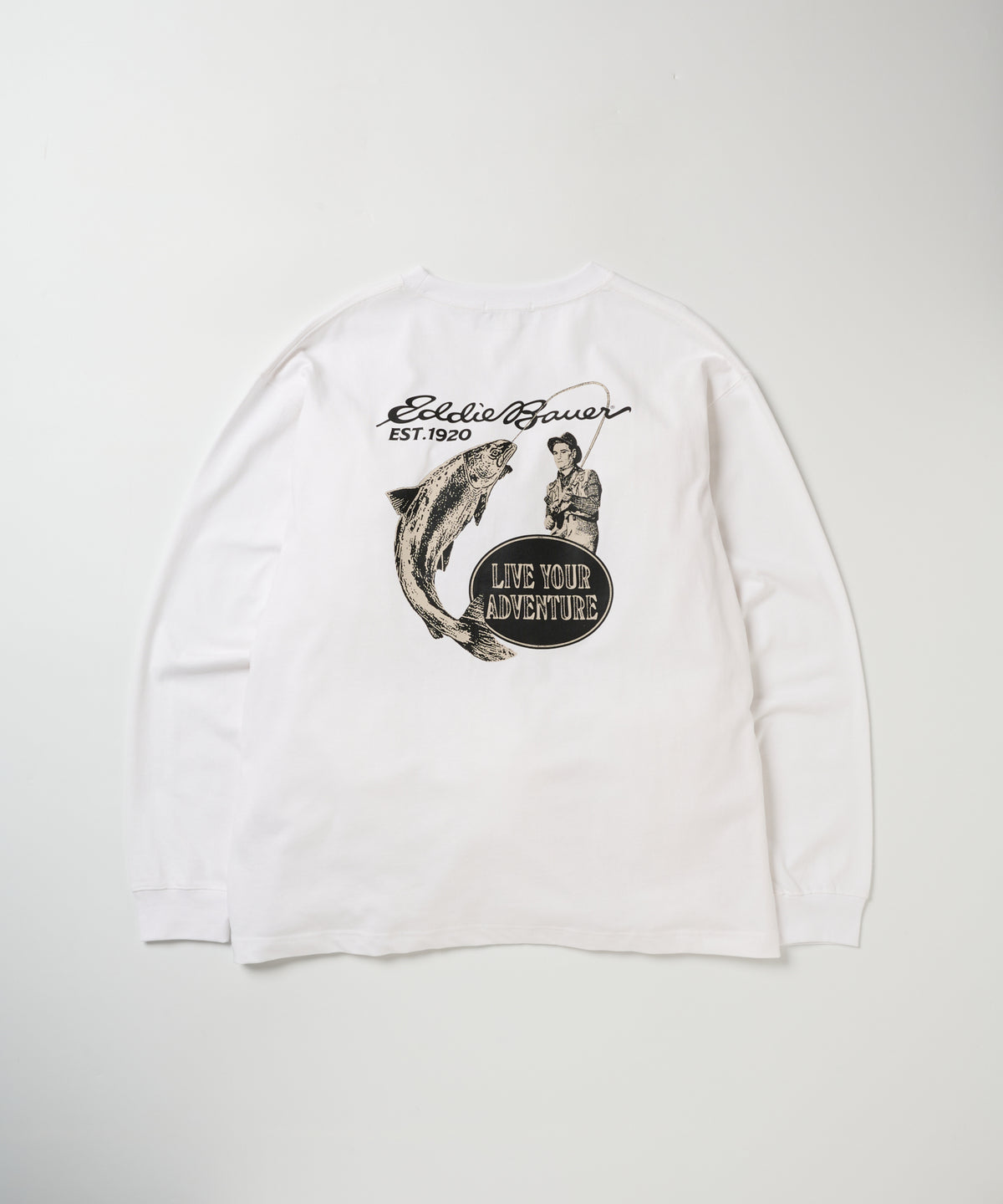 プリント長袖Tシャツ/PRINT L/S TEE