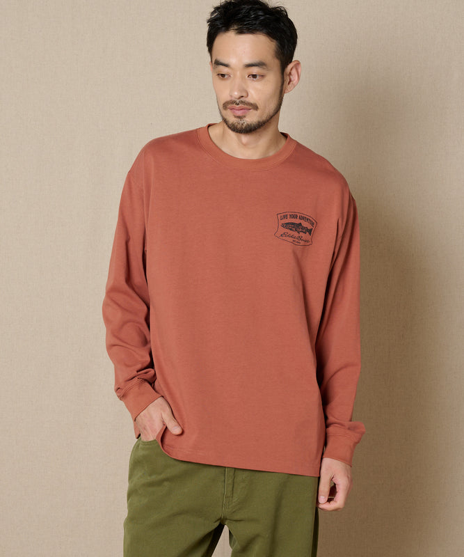 プリント長袖Tシャツ/PRINT L/S TEE