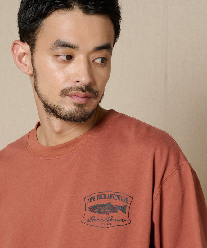 プリント長袖Tシャツ/PRINT L/S TEE