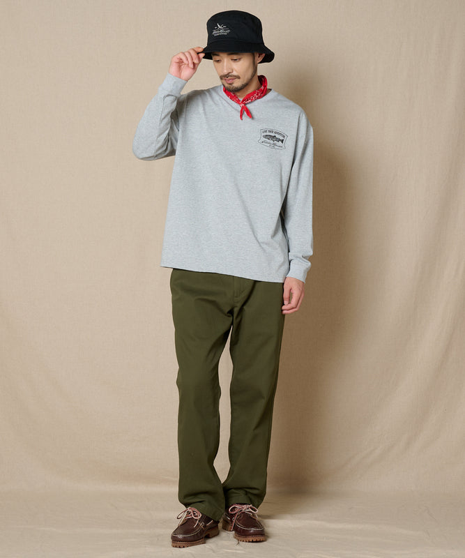プリント長袖Tシャツ/PRINT L/S TEE