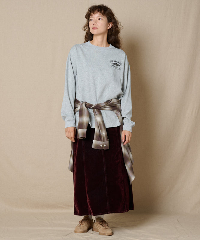 プリント長袖Tシャツ/PRINT L/S TEE