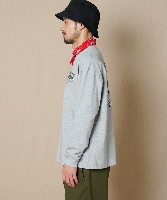 プリント長袖Tシャツ/PRINT L/S TEE